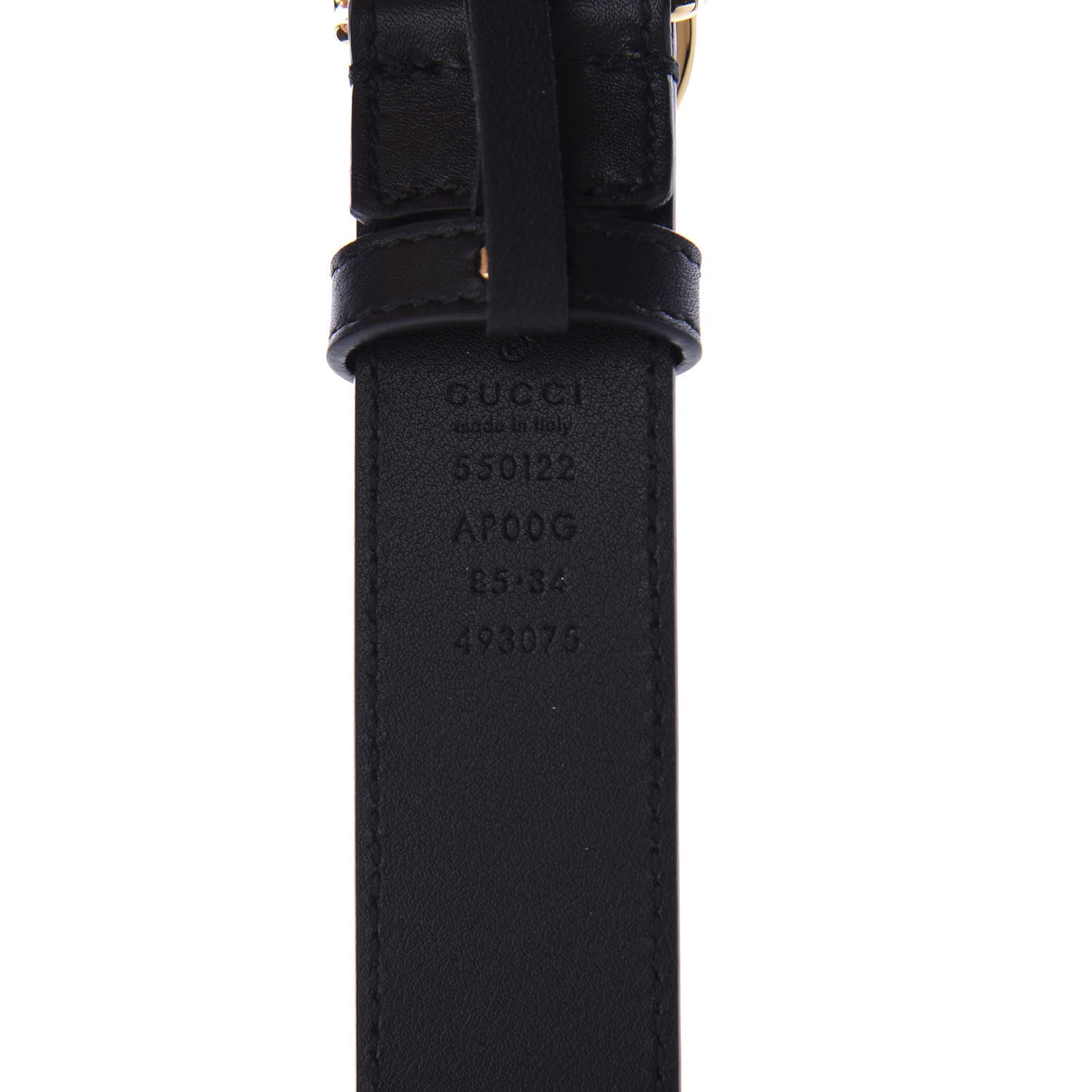 Gucci Calfskin Zumi 30mm Belt 85 34 Black 3 of 3