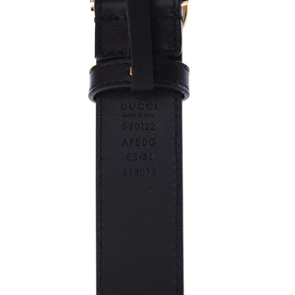 Gucci Calfskin Zumi 30mm Belt 85 34 Black 3 of 3