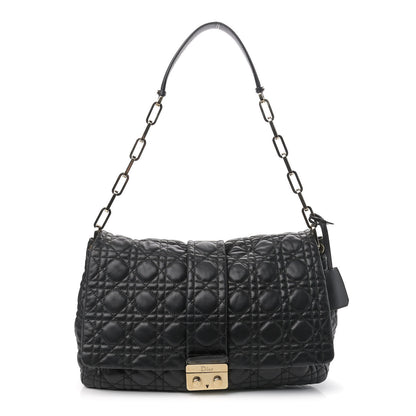 Christian Dior Lambskin Cannage Large New Lock Flap Black 1 of 9