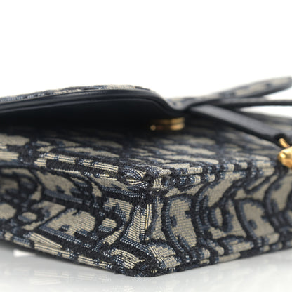 Christian Dior Oblique Saddle Belt Bag Blue 8 of 11