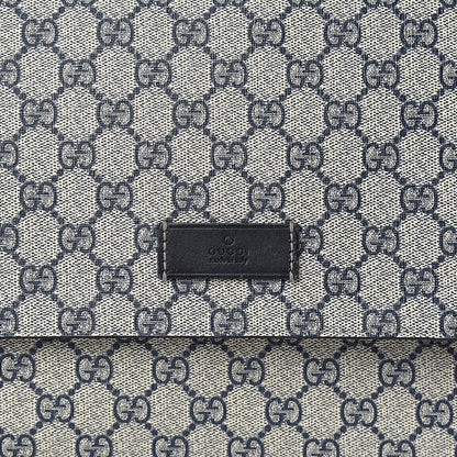 Gucci GG Plus Monogram Messenger Diaper Bag Navy 12 of 16