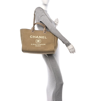 Chanel Mixed Fibers Medium Deauville Beige 2 of 10