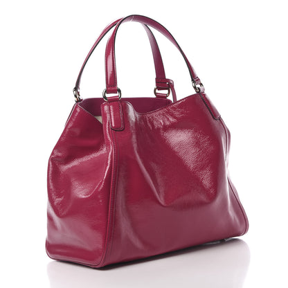 Gucci Vernice Naplack Medium Soho Shoulder Bag Bright Bouganville 3 of 10