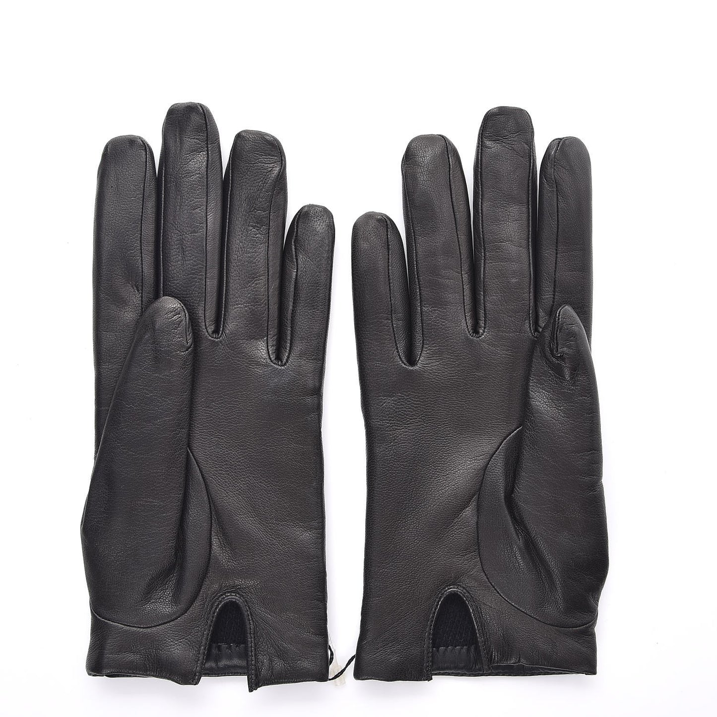 Lambskin Quilted Chocolate Bar Gloves 7 Black