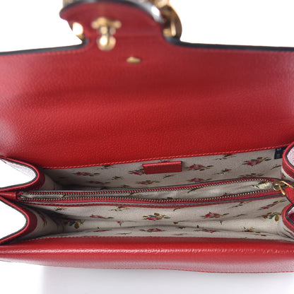 Gucci Calfskin Web Floral Embroidered Small Dionysus Shoulder Bag Hibiscus Red 7 of 9
