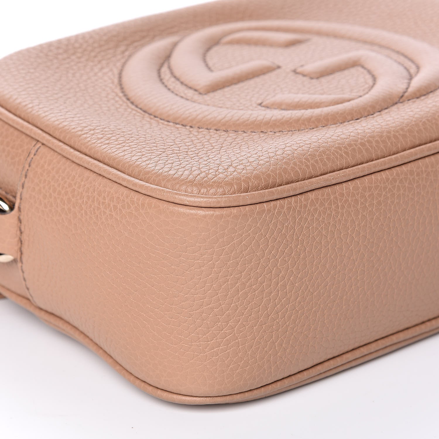 Gucci Pebbled Calfskin Small Soho Disco Bag Rose Beige 8 of 12