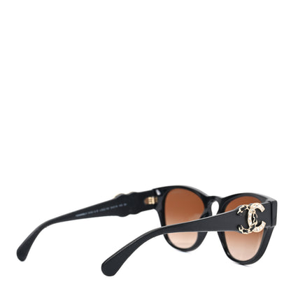 Chanel Crystal Lambskin CC Sunglasses 5455-Q-A Black 4 of 7