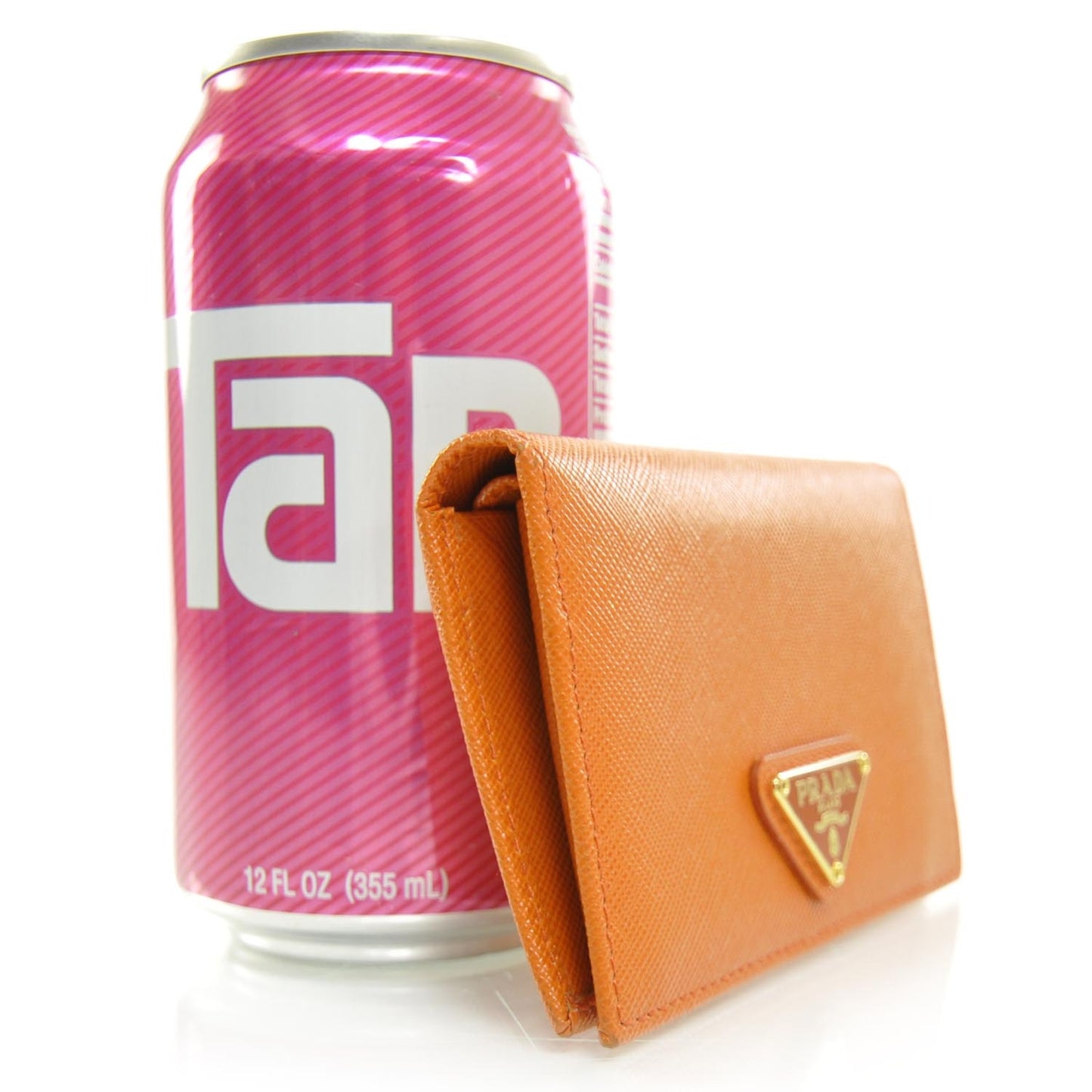 Saffiano Card Holder Wallet Orange