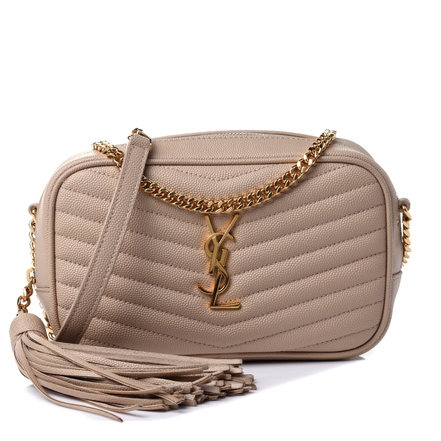 Saint Laurent Grain De Poudre Matelasse Monogram Mini Lou Camera Bag New Powder 1 of 4