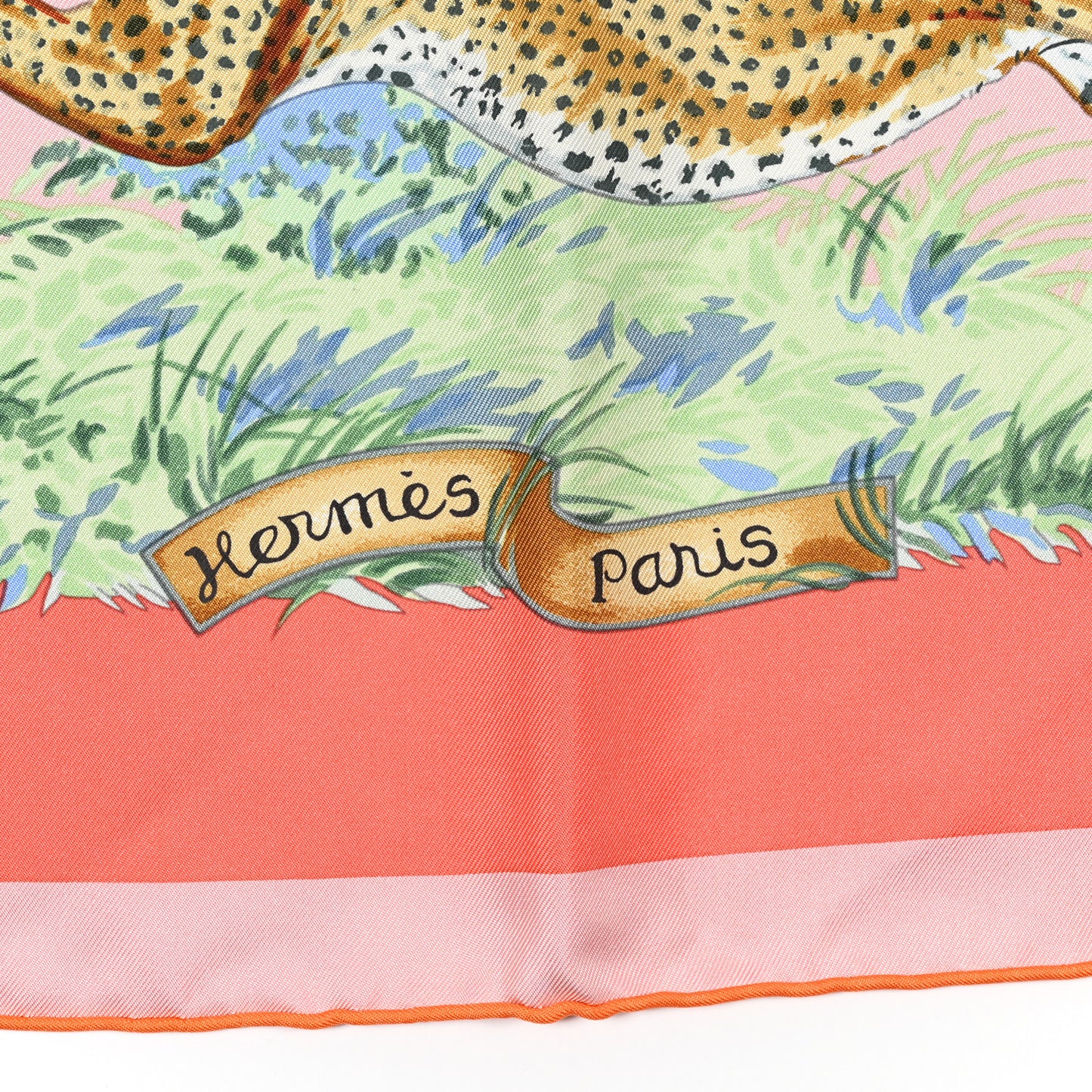 Silk Guepards Scarf 90