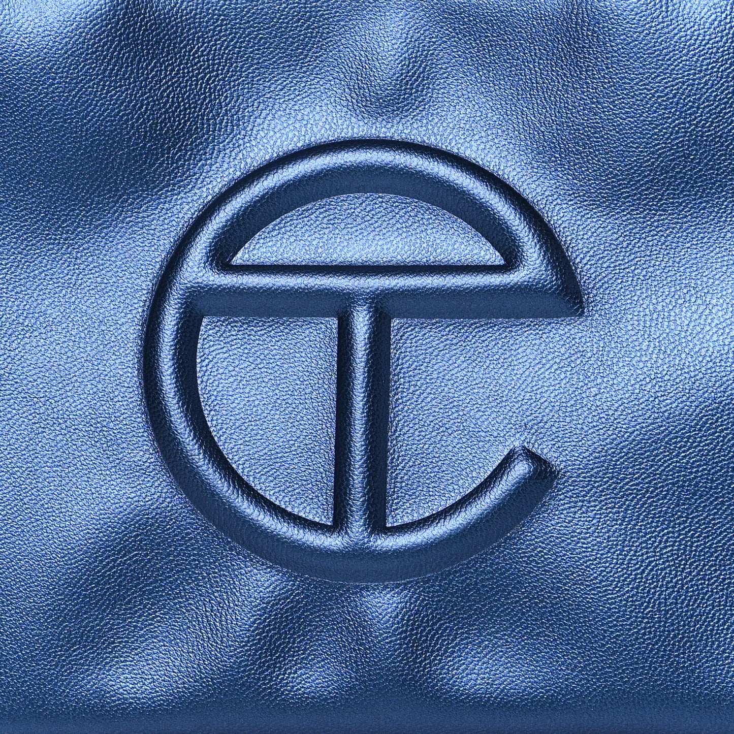 Vegan Leather Small Shopping Bag Cobalt