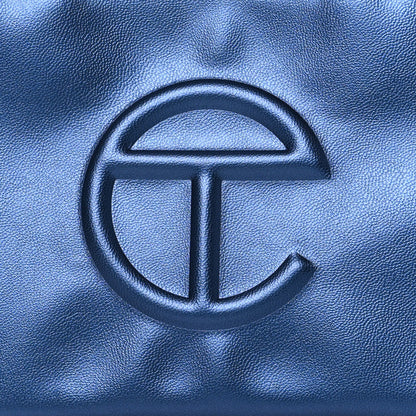 Telfar Vegan Leather Small Shopping Bag Cobalt 6 of 8
