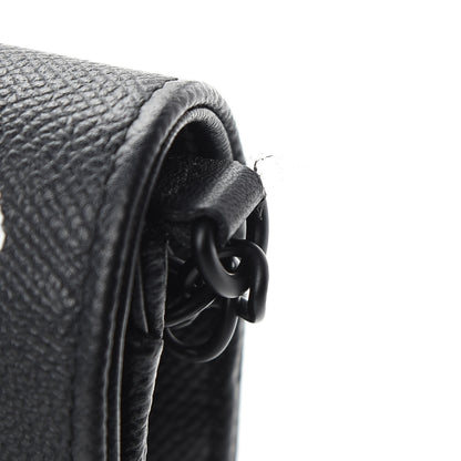 Balenciaga Grained Calfskin Car Tag BB Wallet On Chain Black TBC 7 of 10