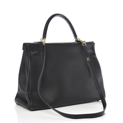 Hermes Togo Kelly Retourne 35 Black 4 of 36