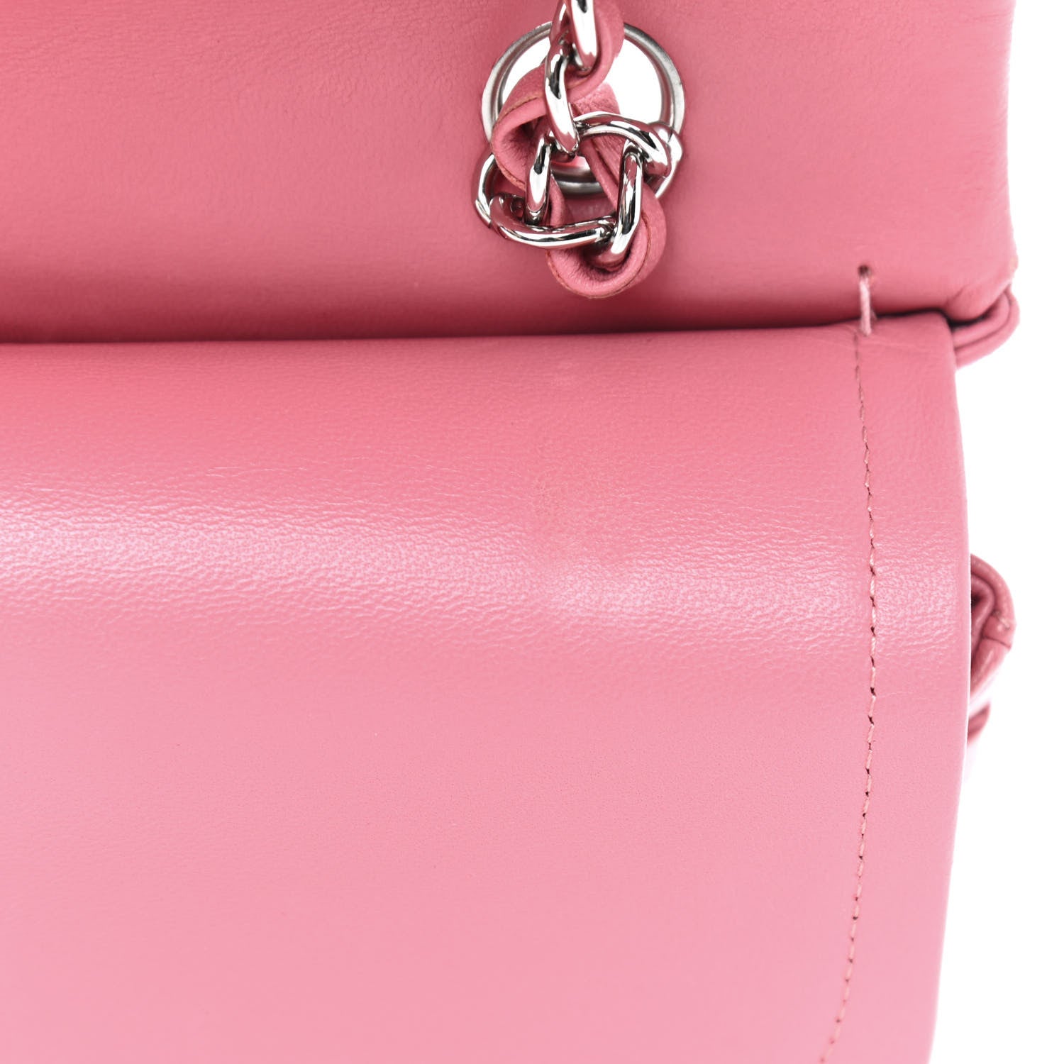 Chanel Lambskin Quilted Medium Double Flap Pink 8 of 13