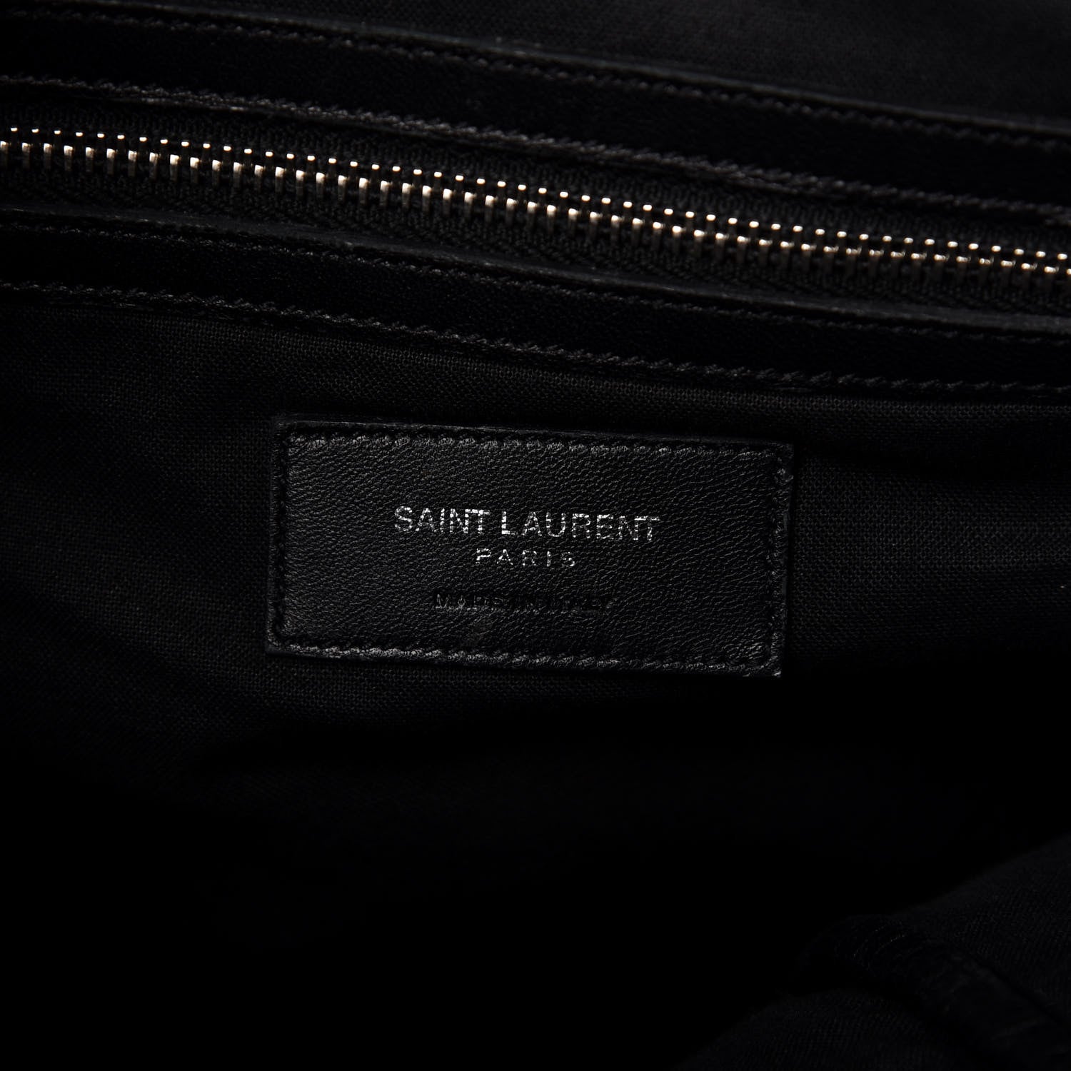 Saint Laurent Calfskin Fringe Festival Backpack Black 8 of 11
