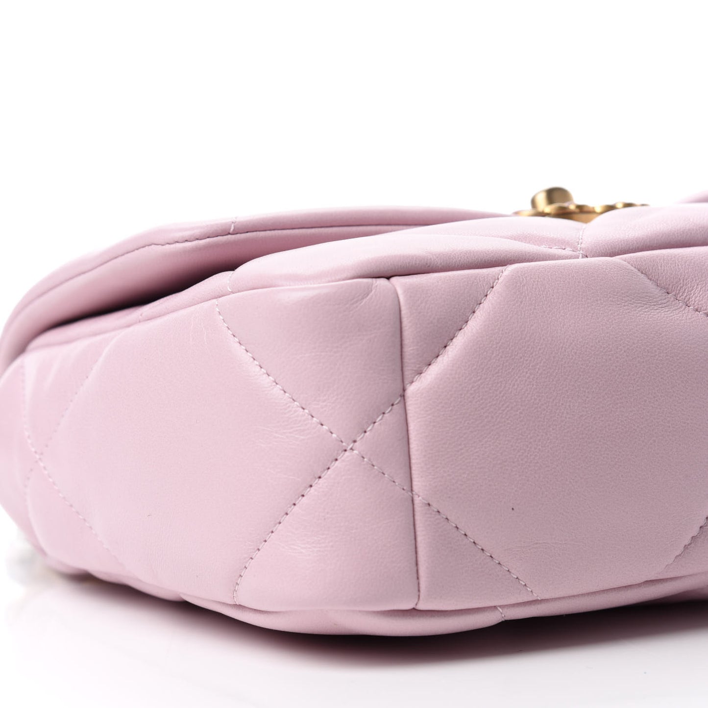 Lambskin Quilted Medium 19 Flap Light Pink