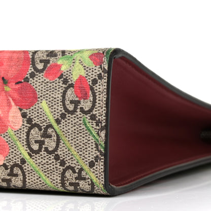 Gucci GG Supreme Monogram Blooms Large Cosmetic Case Beige Multicolor Dry Rose 9 of 9