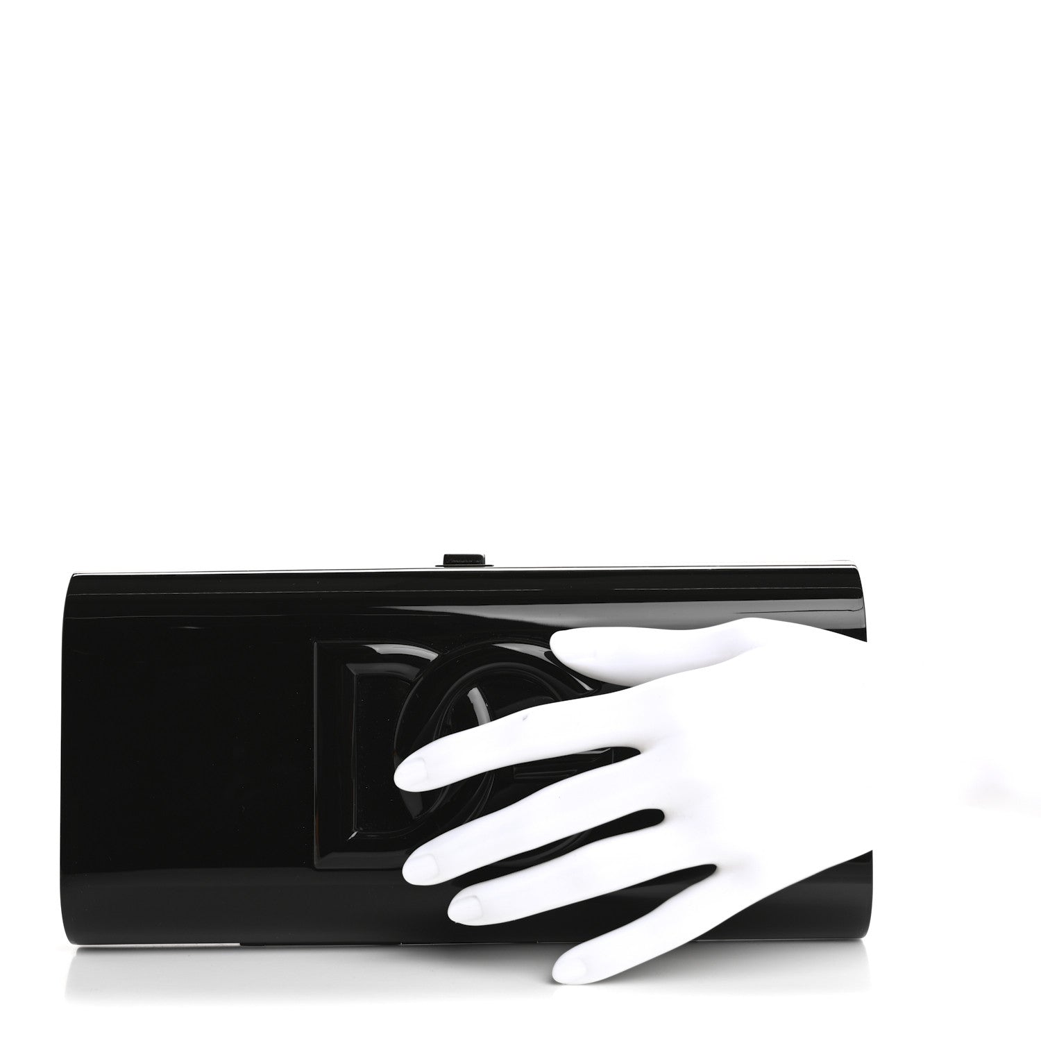 Dolce & Gabbana Acrylic Dolce Box Clutch Black 2 of 9