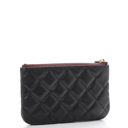 Chanel Caviar Quilted Small Cosmetic Case Black 3 of 8