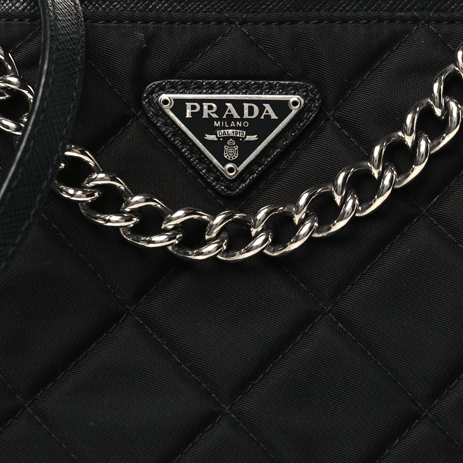 Prada Nylon Tessuto Impuntu Quilted Crossbody Bag Black 8 of 10