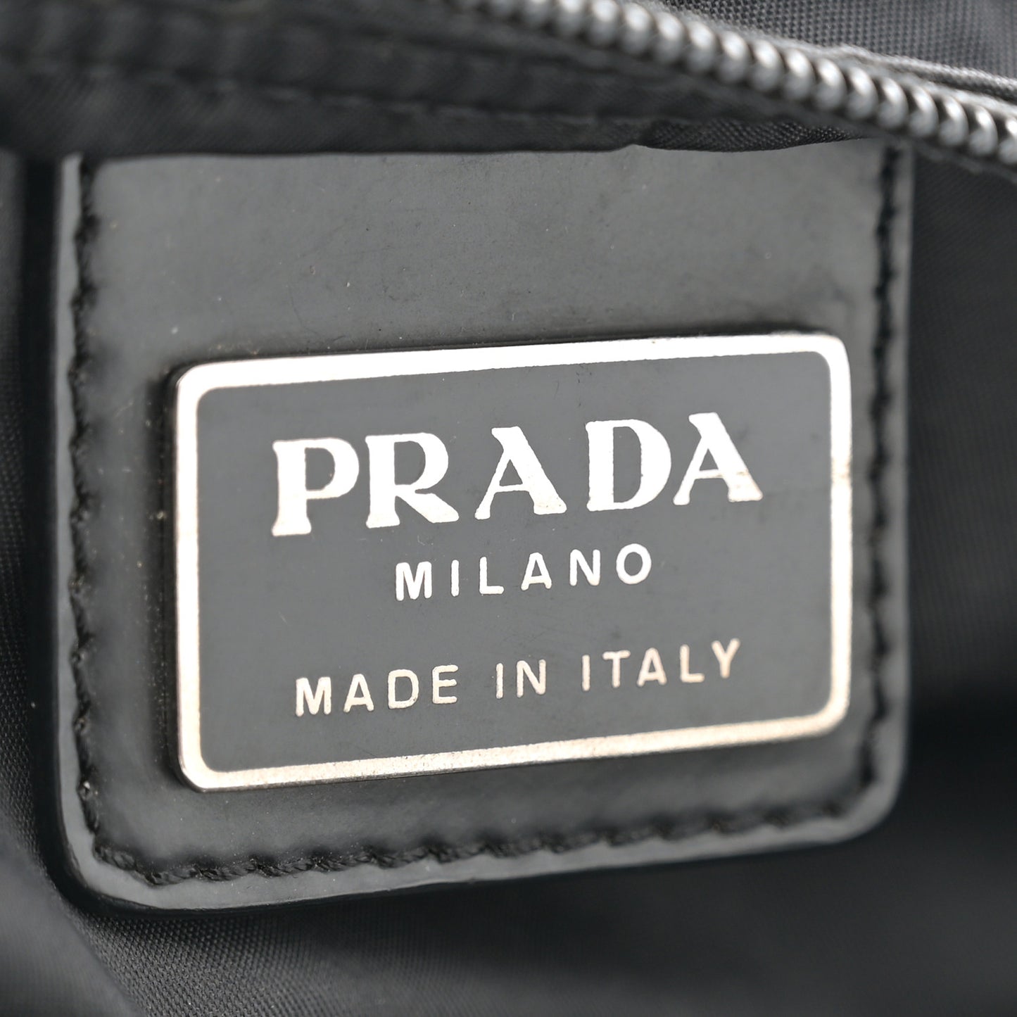 Nylon Vela Flat Messenger Bag Black
