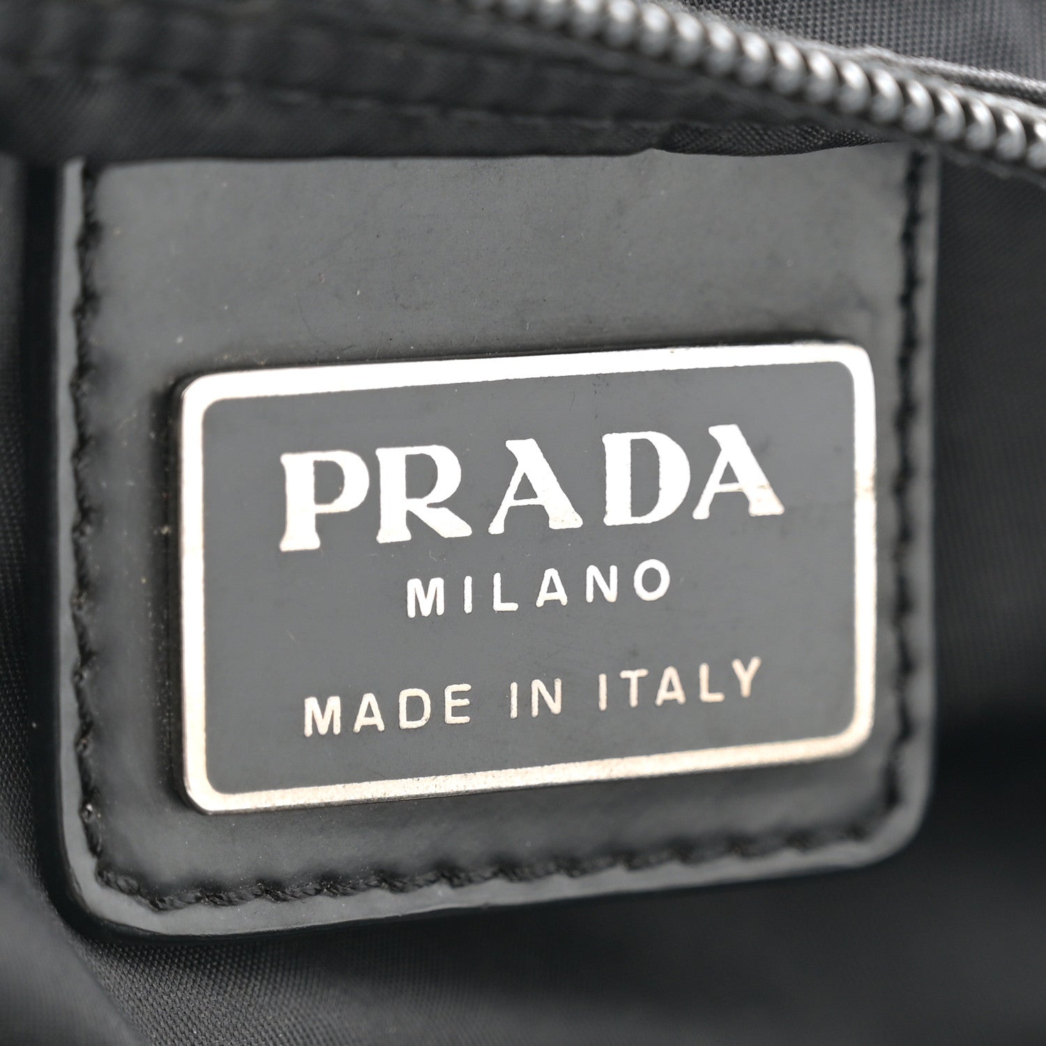 Prada Nylon Vela Flat Messenger Bag Black 6 of 9