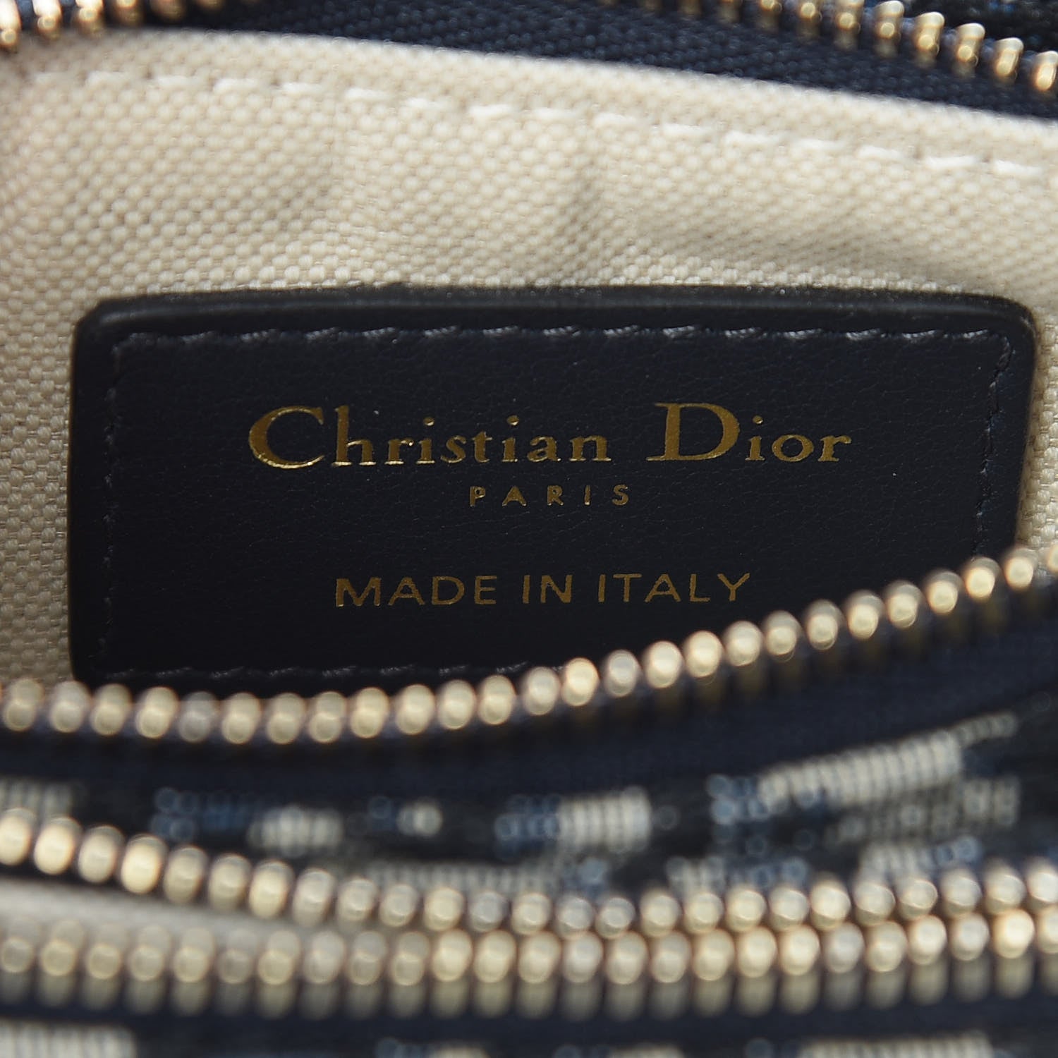 Christian Dior Oblique Saddle Pouch With Strap Navy Blue 8 of 10