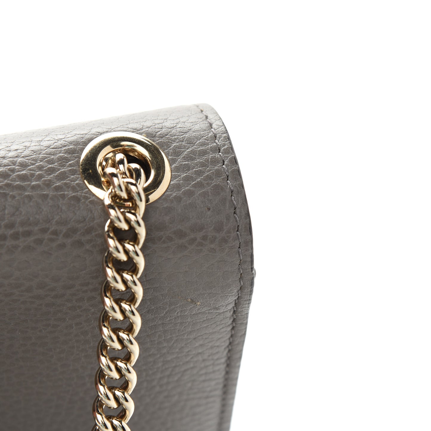 Dollar Calfskin Small Interlocking G Shoulder Bag Loess