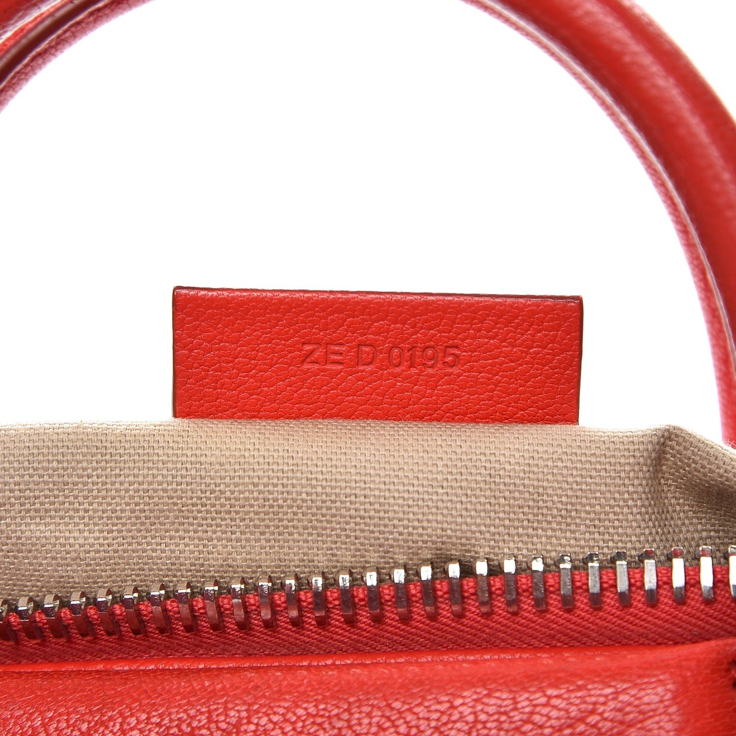 Sugar Goatskin Small Antigona Medium Red