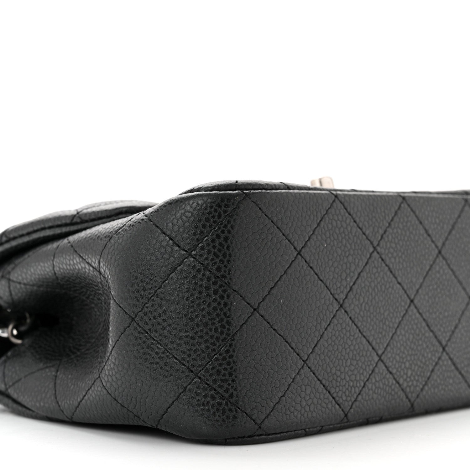 Chanel Caviar Quilted Mini Square Flap Dark Charcoal 8 of 10