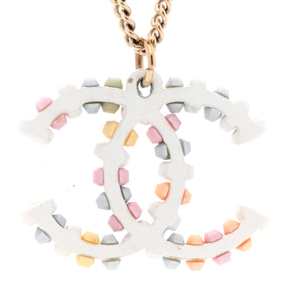 Chanel Candy Chain CC Pendant Necklace Gold Multicolor 7 of 7
