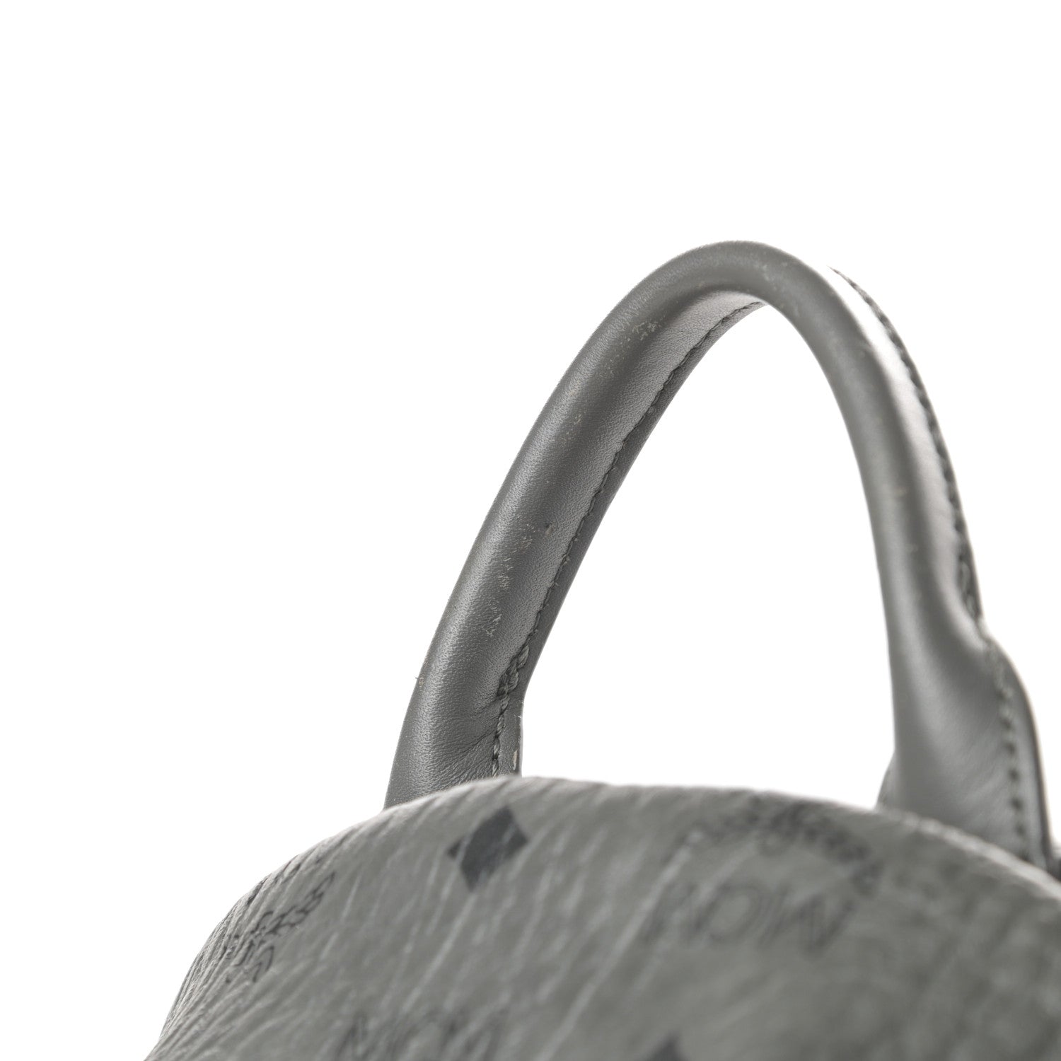 MCM Visetos Small Side Stud Stark Backpack Phantom Grey 13 of 14