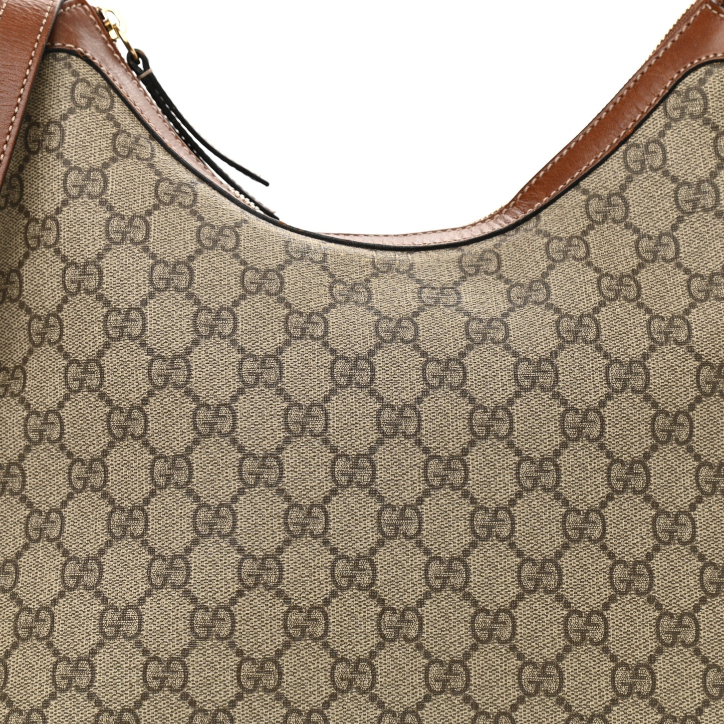 GG Supreme Monogram Linea A Hobo Brown
