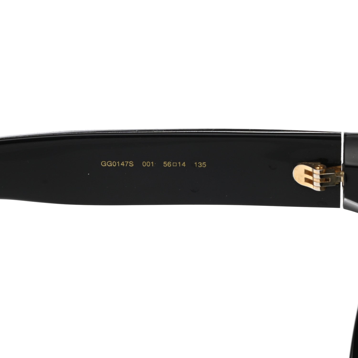 Gucci Acetate Crystal Sunglasses GG0147S Black 5 of 9