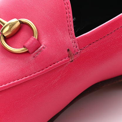 Gucci Lambskin Womens Brixton Horsebit Loafers 35.5 Hot Pink 7 of 13