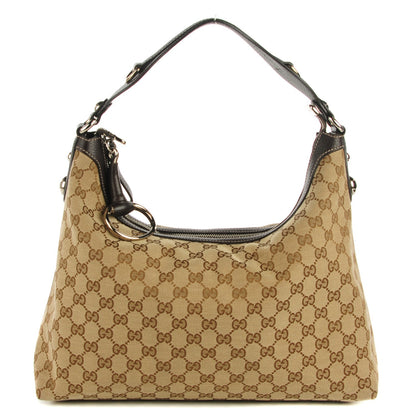 Gucci Monogram Medium Icon Bit Hobo Dark Brown 1 of 7