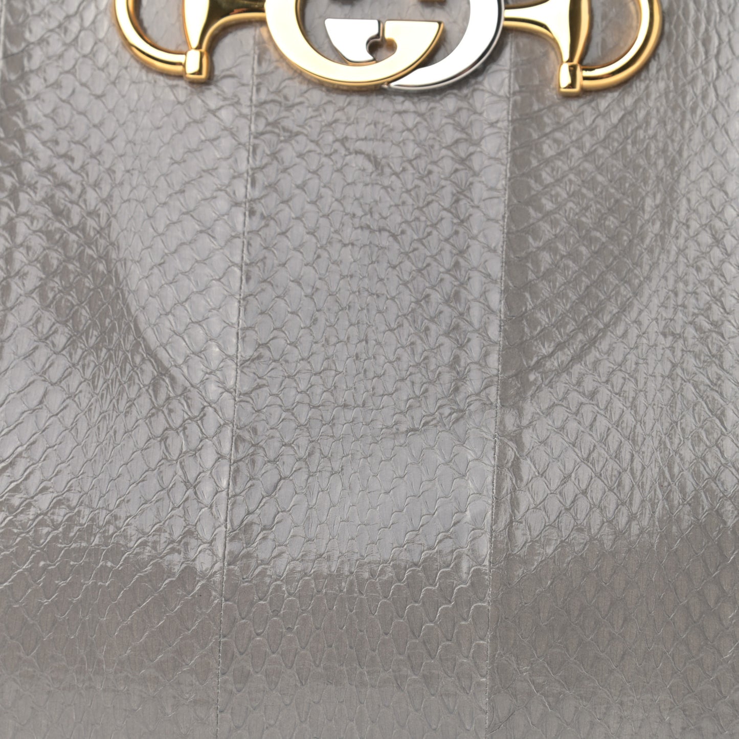 Elaphe Medium Zumi Top Handle Bag Dusty Grey