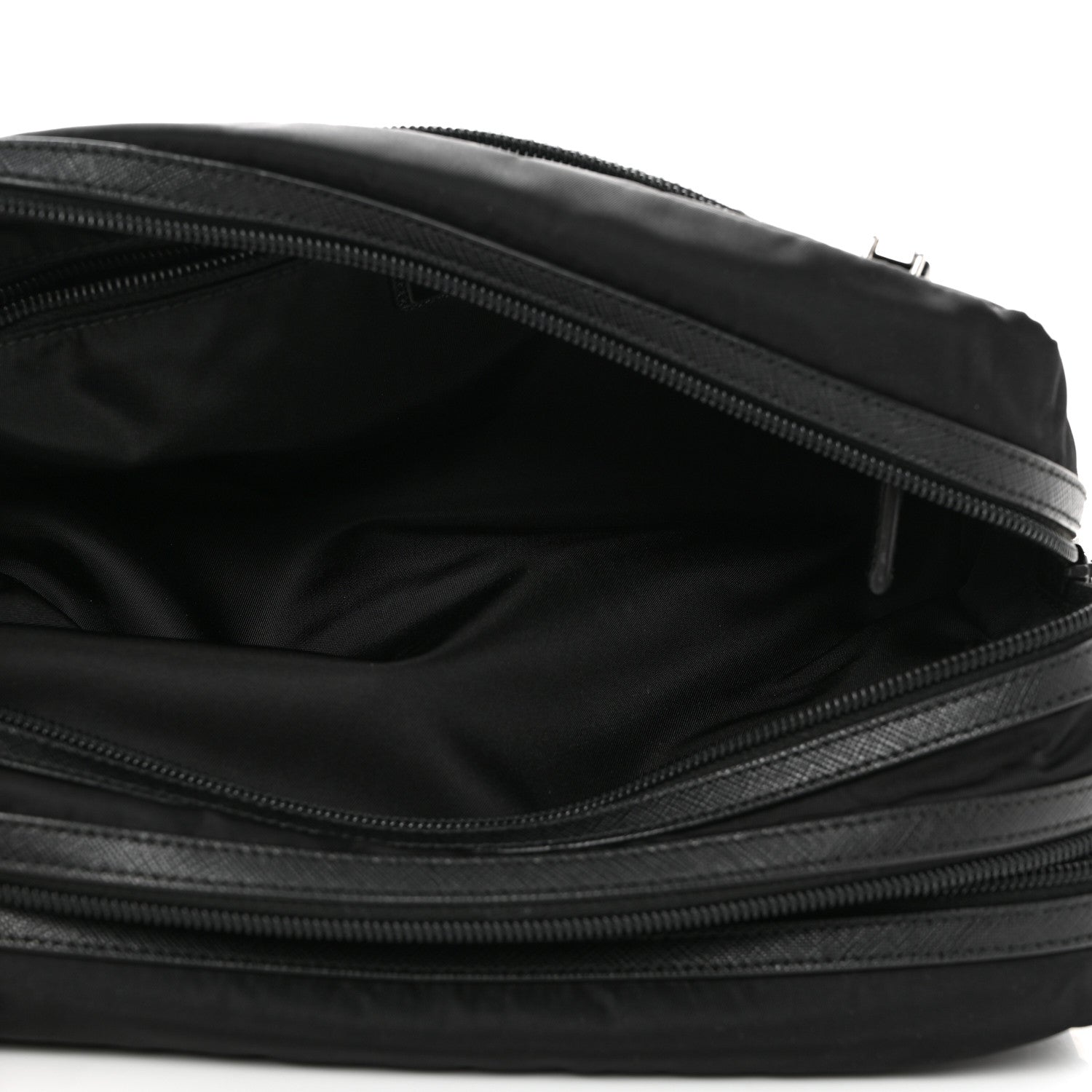 Prada Re-Nylon Saffiano Travel Pouch Black 6 of 8