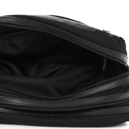 Prada Re-Nylon Saffiano Travel Pouch Black 6 of 8