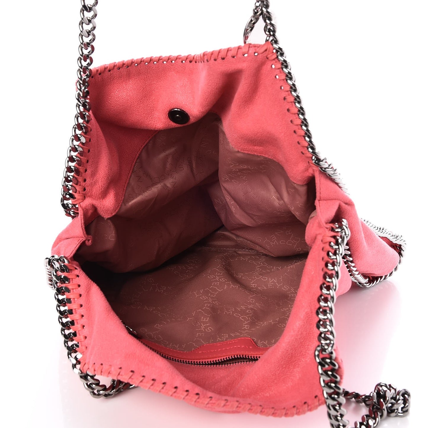 Shaggy Deer Small Falabella Tote Bright Coral
