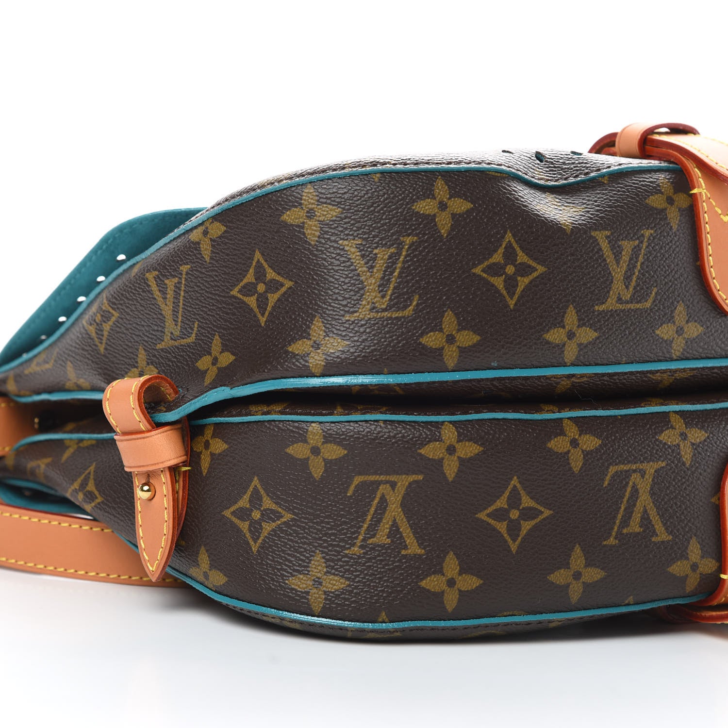 Louis Vuitton Monogram SC Flore Saumur Teal 9 of 11