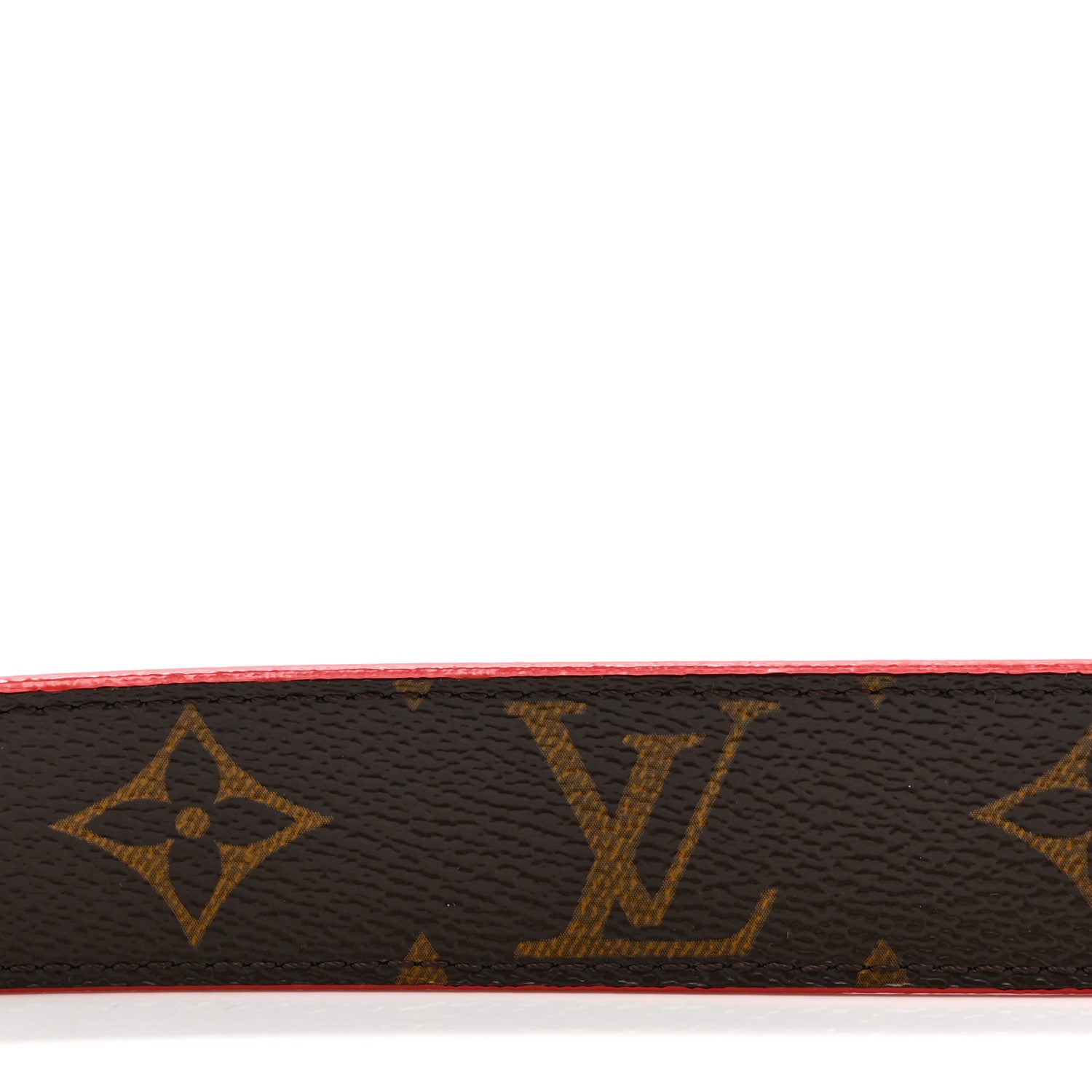 Louis Vuitton Calfskin Monogram 30mm LV Initiales Reversible Belt 75 30 Coquelicot 3 of 6