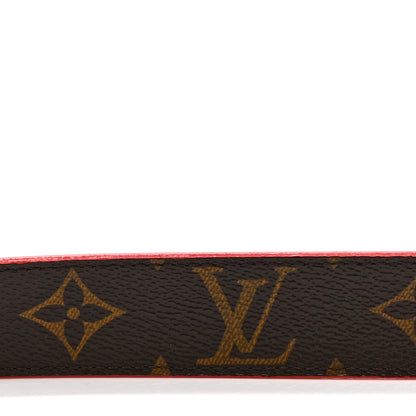 Louis Vuitton Calfskin Monogram 30mm LV Initiales Reversible Belt 75 30 Coquelicot 3 of 6