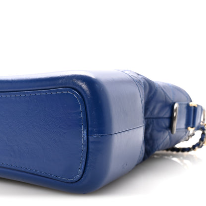 Chanel Aged Calfskin Quilted Medium Gabrielle Hobo Blue 10 of 10