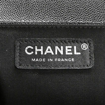 Chanel Caviar Quilted Medium Boy Flap Black 6 of 13