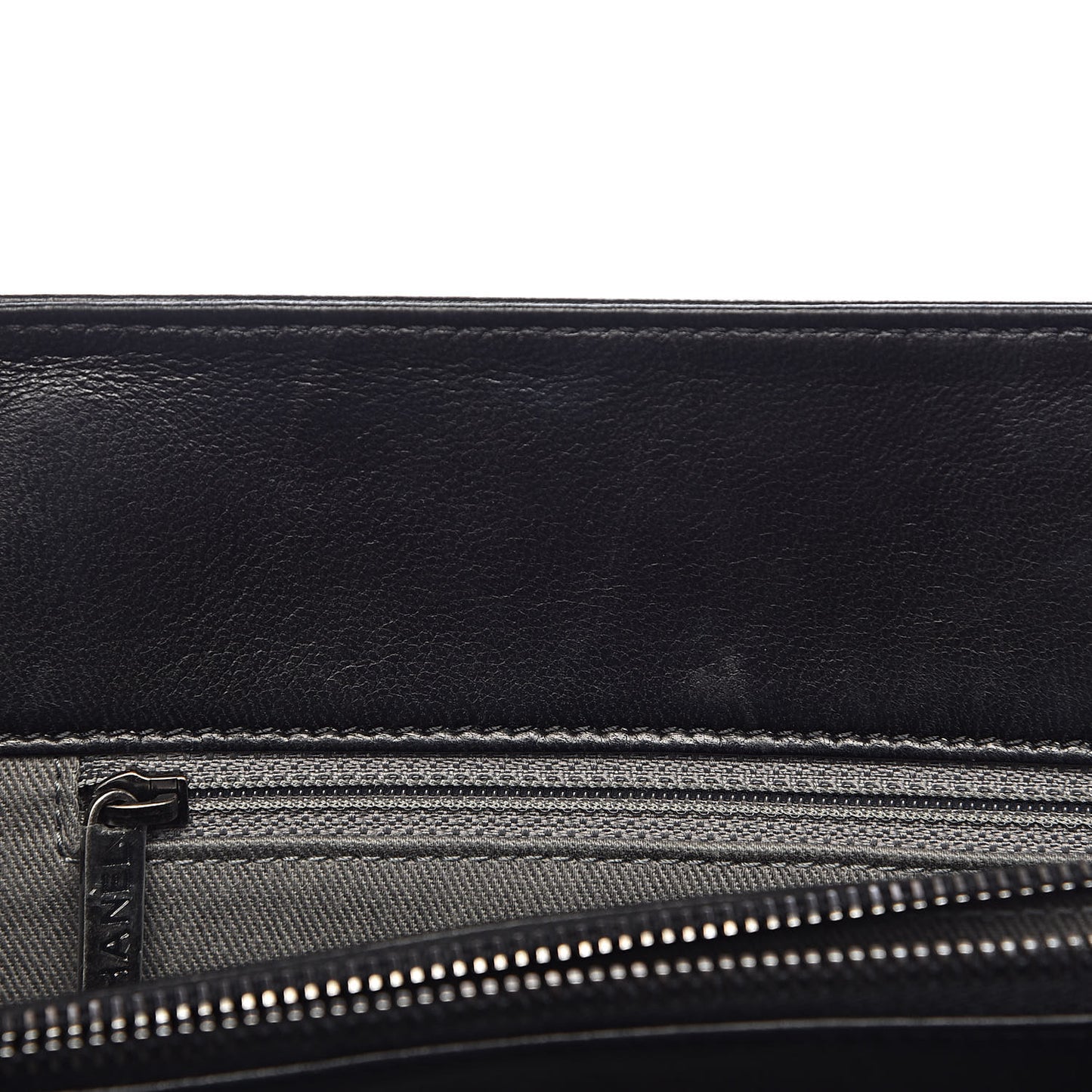 Lambskin Quilted Large Antik Boy Flap Black