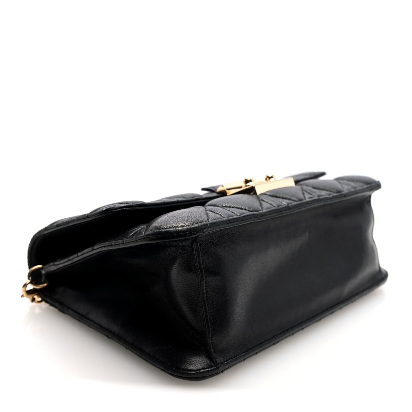 Lambskin Cannage Medium Miss Dior Flap Black