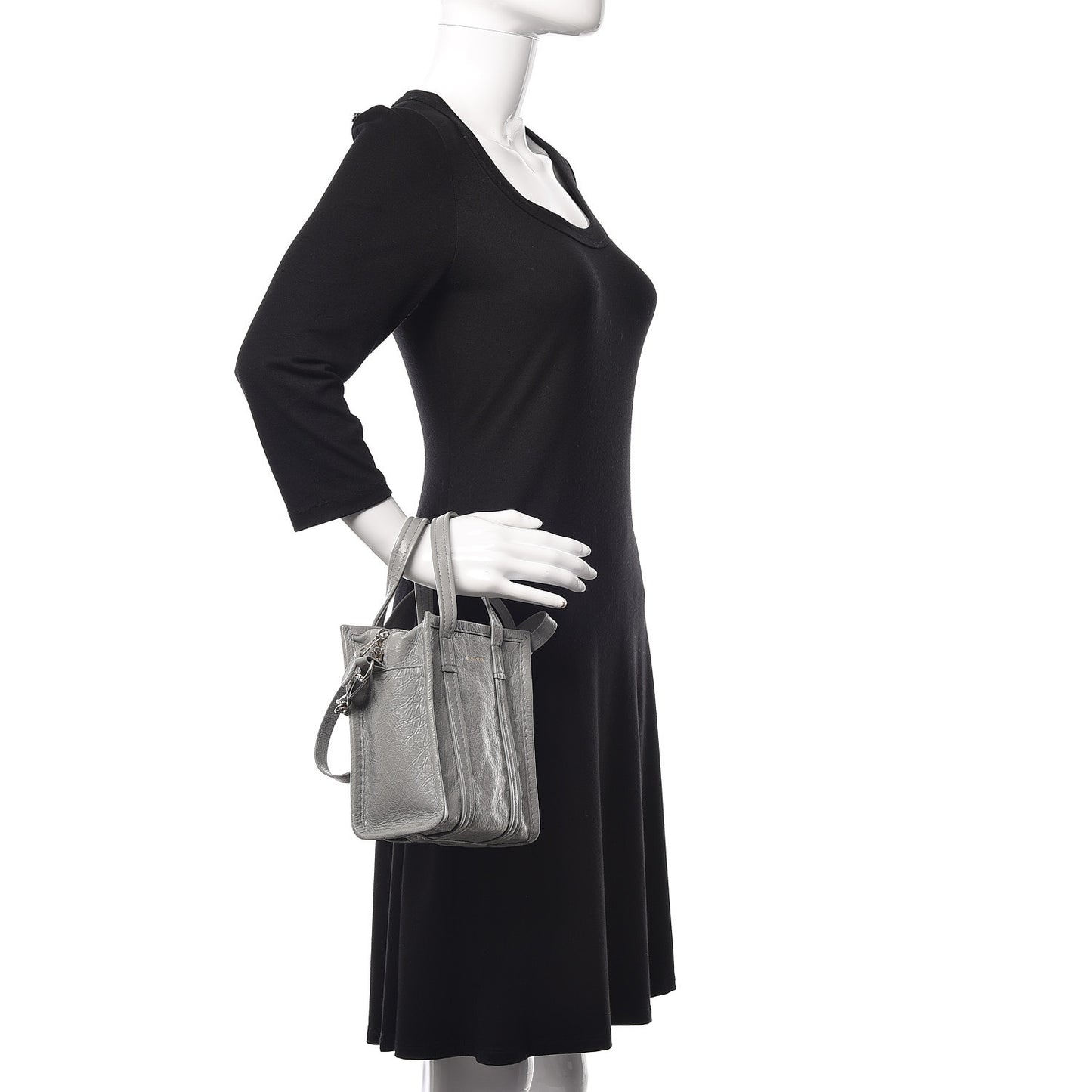 Agneau XXS Bazar Shopper Tote Gris Haussmannien