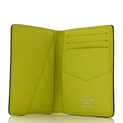 Louis Vuitton Monogram Taiga Pocket Organizer Yellow 5 of 7